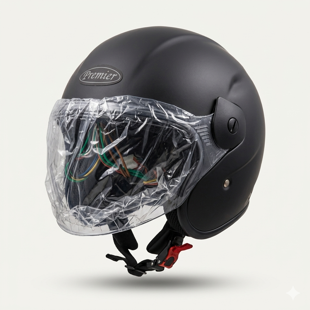 Premier Matte Helmet – Unbreakable Glass Half Face